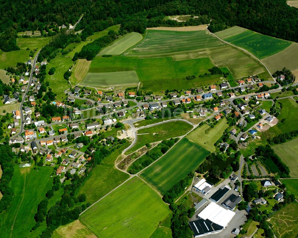 Luftbild Brücken - Dorfkern am Feldrand in Brücken im Bundesland Rheinland-Pfalz, Deutschland