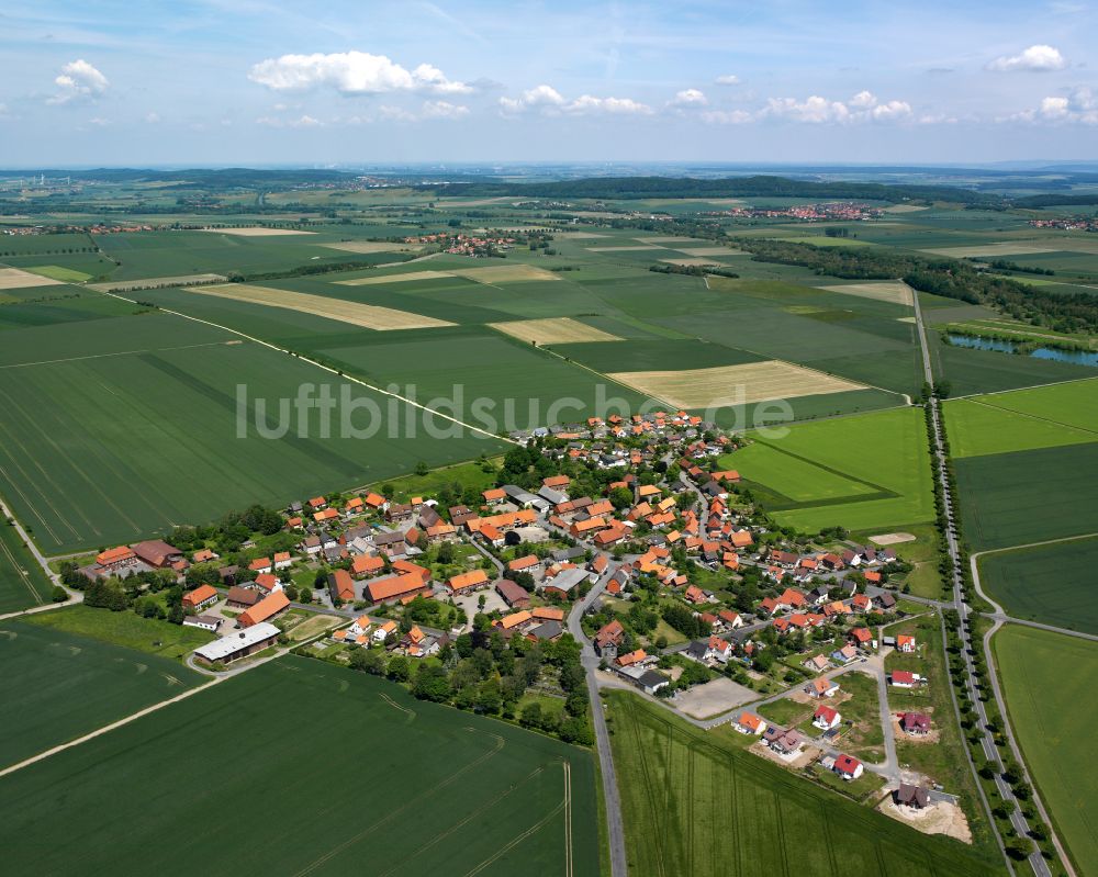 Luftaufnahme Bredelem - Dorfkern am Feldrand in Bredelem im Bundesland Niedersachsen, Deutschland