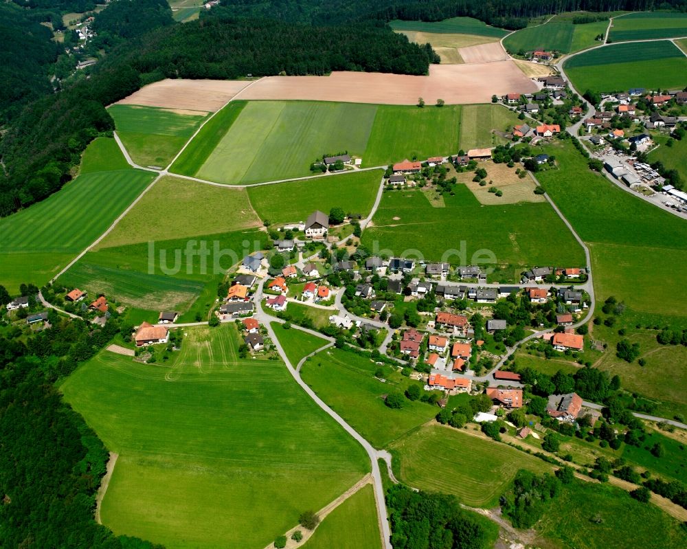 Luftbild Buch - Dorfkern am Feldrand in Buch im Bundesland Baden-Württemberg, Deutschland