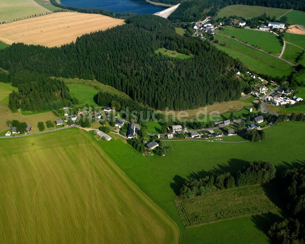 Luftbild Cämmerswalde - Dorfkern am Feldrand in Cämmerswalde im Bundesland Sachsen, Deutschland