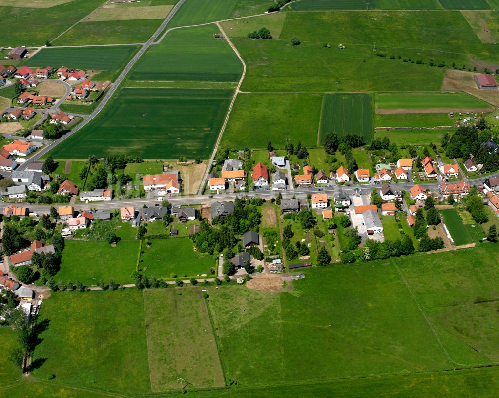 Luftbild Crainfeld - Dorfkern am Feldrand in Crainfeld im Bundesland Hessen, Deutschland