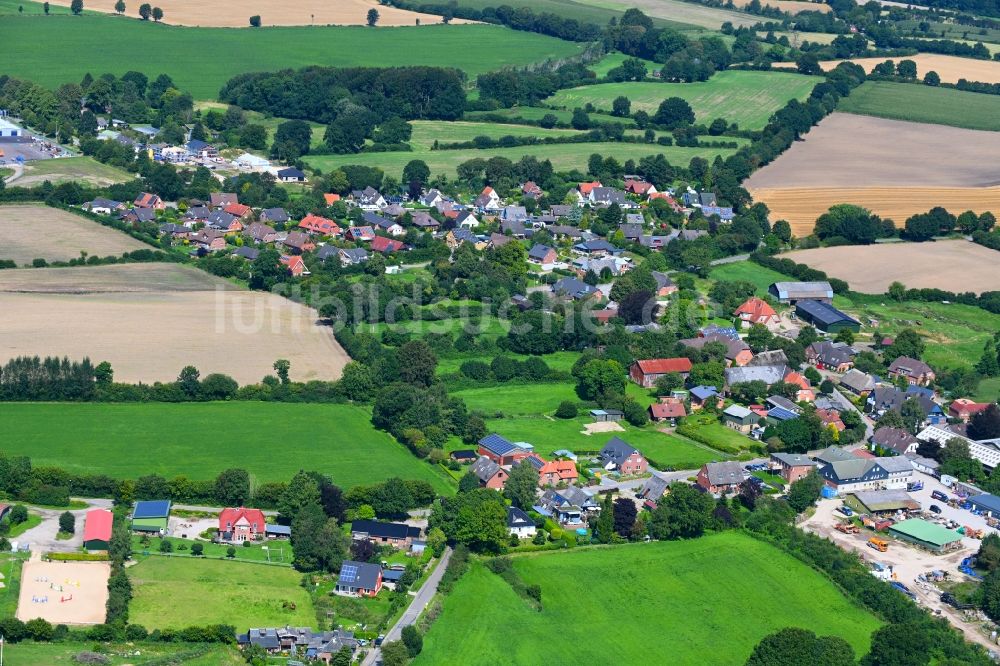 Luftbild Damendorf - Dorfkern am Feldrand in Damendorf im Bundesland Schleswig-Holstein, Deutschland