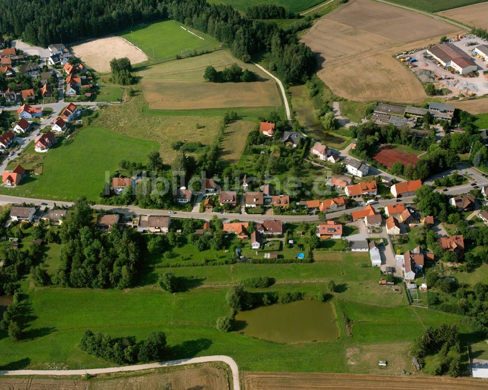 Luftbild Dentlein am Forst - Dorfkern am Feldrand in Dentlein am Forst im Bundesland Bayern, Deutschland