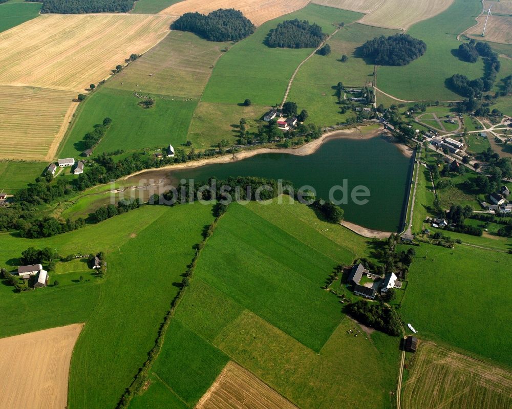 Luftbild Dittmannsdorf - Dorfkern am Feldrand in Dittmannsdorf im Bundesland Sachsen, Deutschland