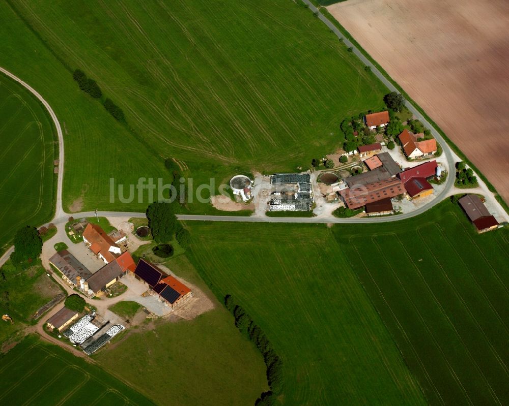 Luftbild Dornberg - Dorfkern am Feldrand in Dornberg im Bundesland Bayern, Deutschland