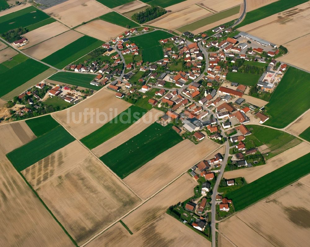 Luftbild Dürnhart - Dorfkern am Feldrand in Dürnhart im Bundesland Bayern, Deutschland