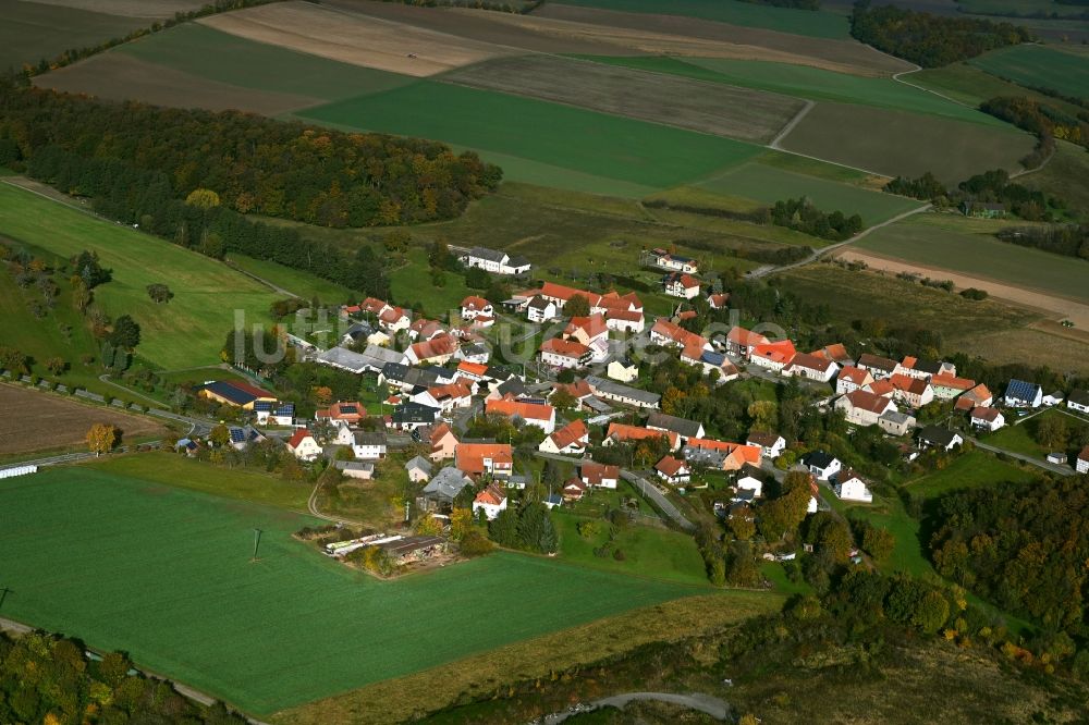 Luftaufnahme Ehweiler - Dorfkern am Feldrand in Ehweiler im Bundesland Rheinland-Pfalz, Deutschland