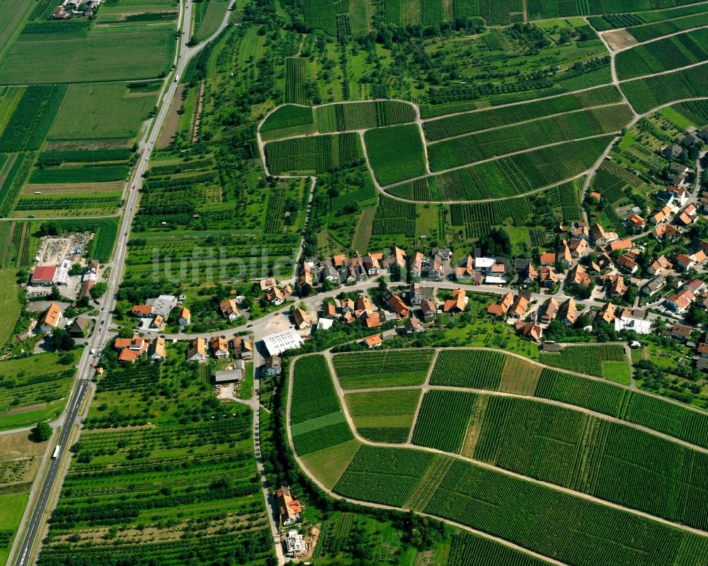 Eisental von oben - Dorfkern am Feldrand in Eisental im Bundesland Baden-Württemberg, Deutschland