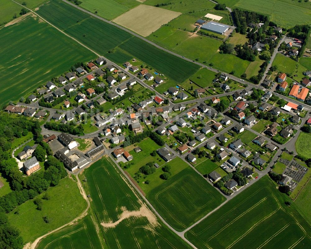 Elbgrund aus der Vogelperspektive: Dorfkern am Feldrand in Elbgrund im Bundesland Hessen, Deutschland