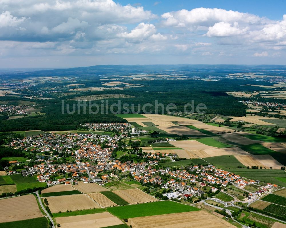 Luftbild Eppingen - Dorfkern am Feldrand in Eppingen im Bundesland Baden-Württemberg, Deutschland