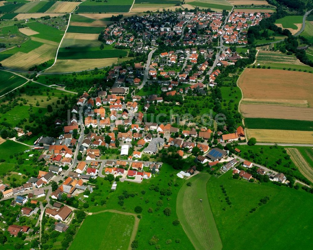 Luftbild Eschenbach - Dorfkern am Feldrand in Eschenbach im Bundesland Baden-Württemberg, Deutschland