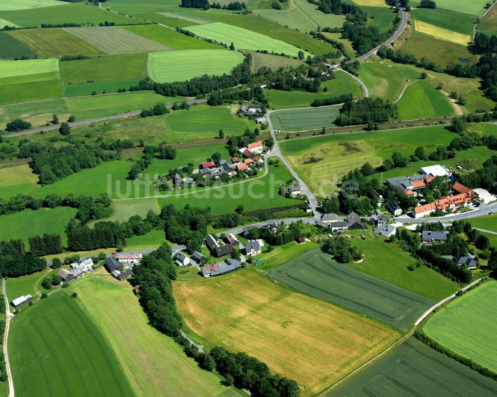 Luftbild Fattigau - Dorfkern am Feldrand in Fattigau im Bundesland Bayern, Deutschland