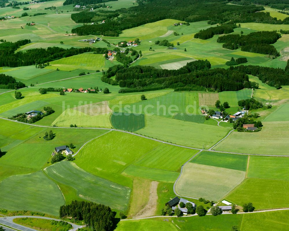 Luftbild Fleisnitz - Dorfkern am Feldrand in Fleisnitz im Bundesland Bayern, Deutschland