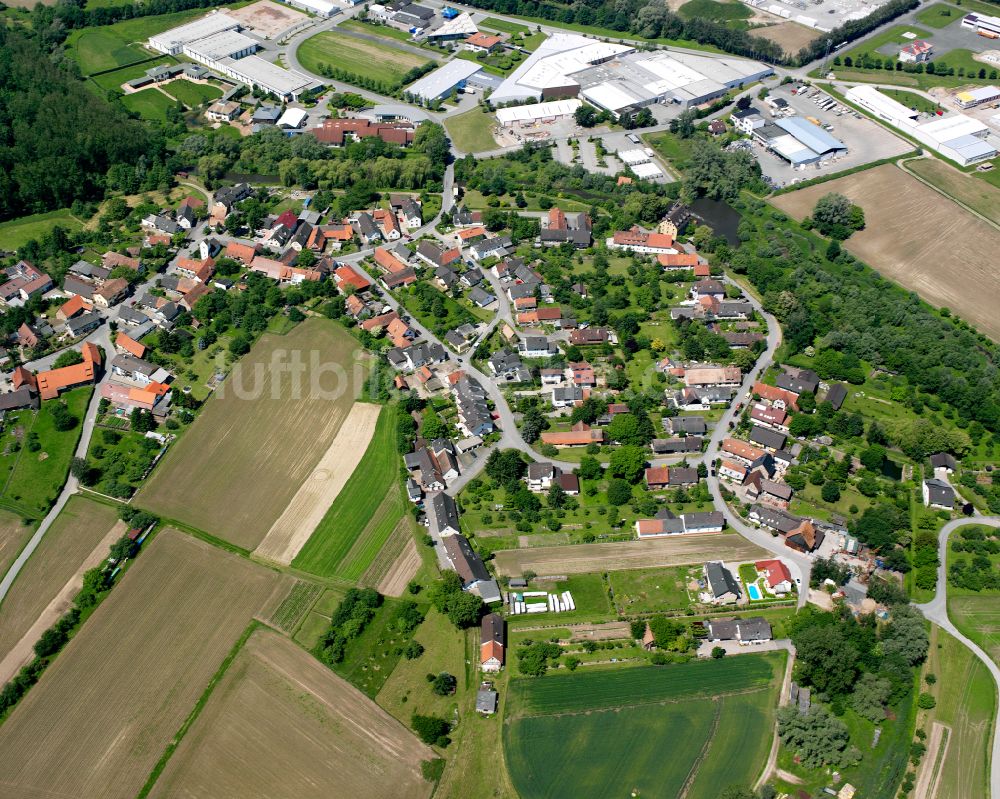 Luftaufnahme Freistett - Dorfkern am Feldrand in Freistett im Bundesland Baden-Württemberg, Deutschland