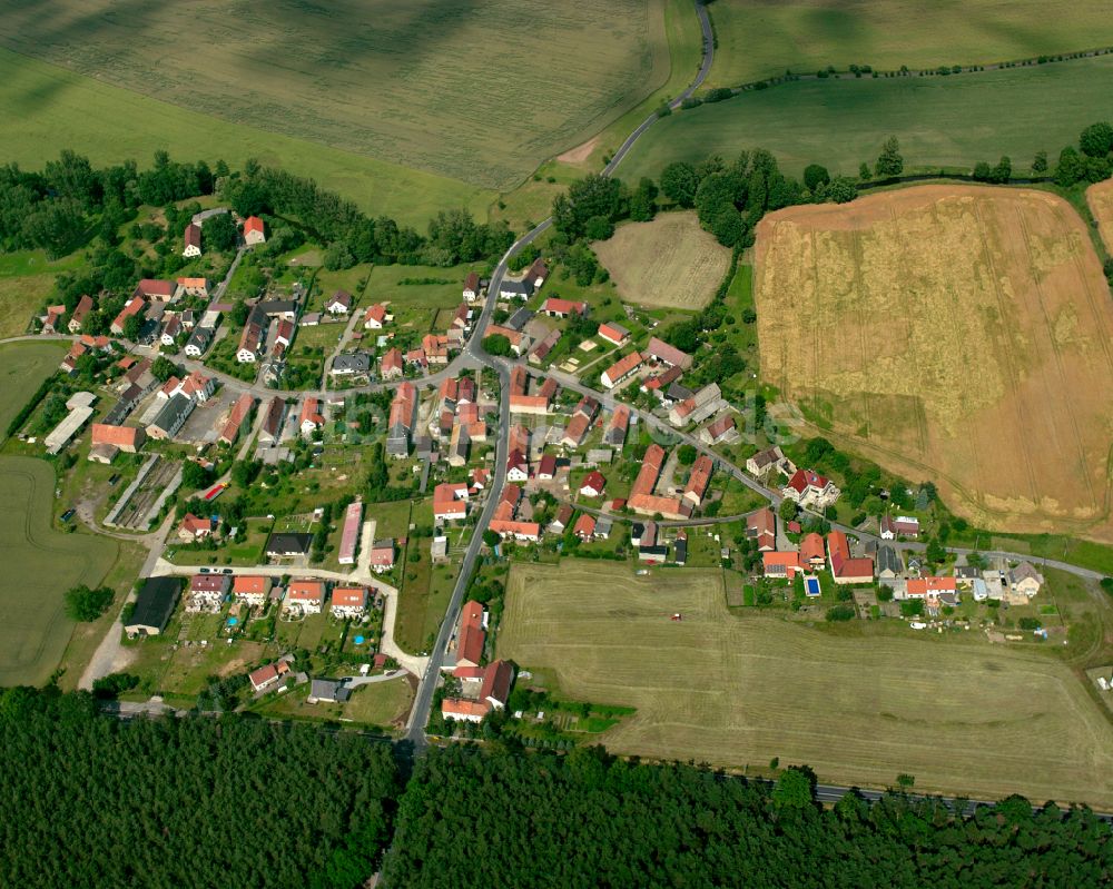 Luftbild Freitelsdorf - Dorfkern am Feldrand in Freitelsdorf im Bundesland Sachsen, Deutschland