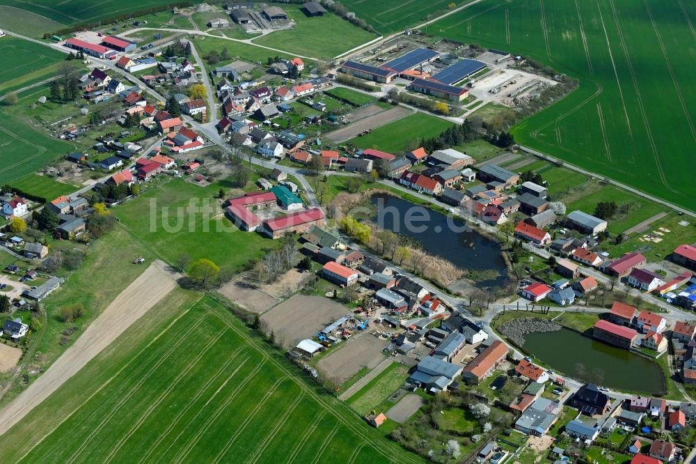 Luftbild Freudenberg - Dorfkern am Feldrand in Freudenberg im Bundesland Brandenburg, Deutschland