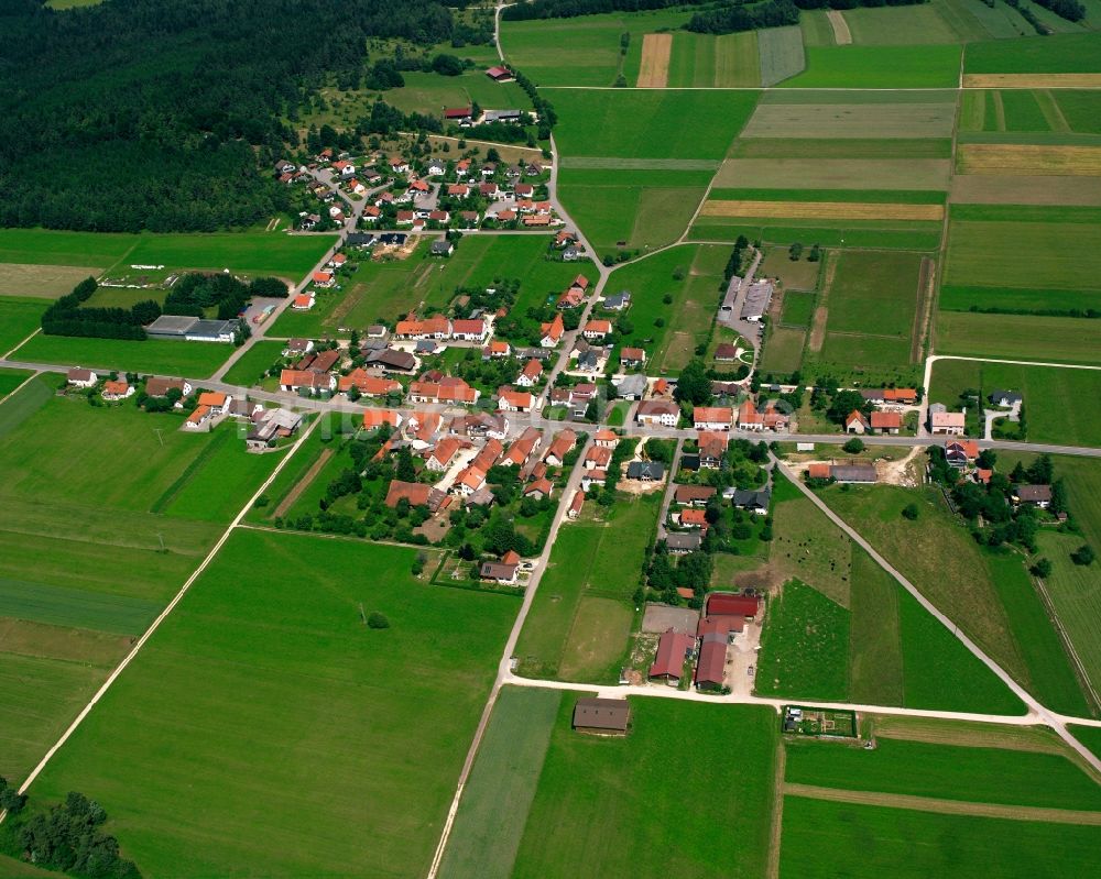 Luftbild Freudenweiler - Dorfkern am Feldrand in Freudenweiler im Bundesland Baden-Württemberg, Deutschland