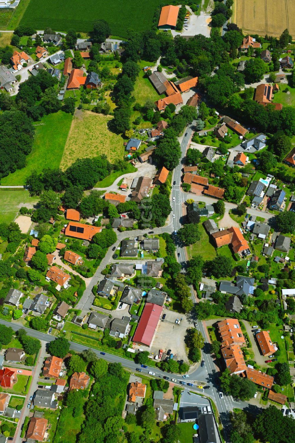 Luftbild Gailhof - Dorfkern am Feldrand in Gailhof im Bundesland Niedersachsen, Deutschland