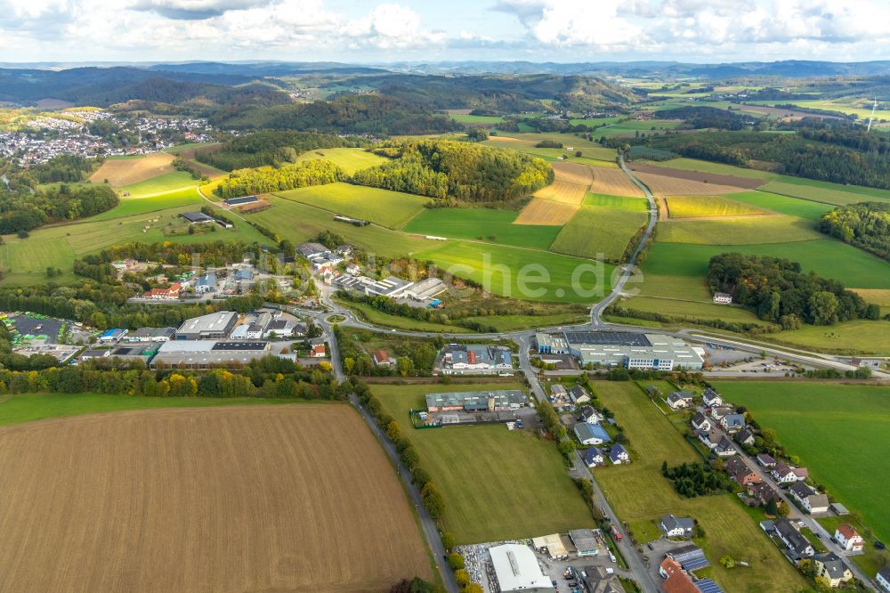 Luftbild Garbeck - Dorfkern am Feldrand in Garbeck im Bundesland Nordrhein-Westfalen, Deutschland