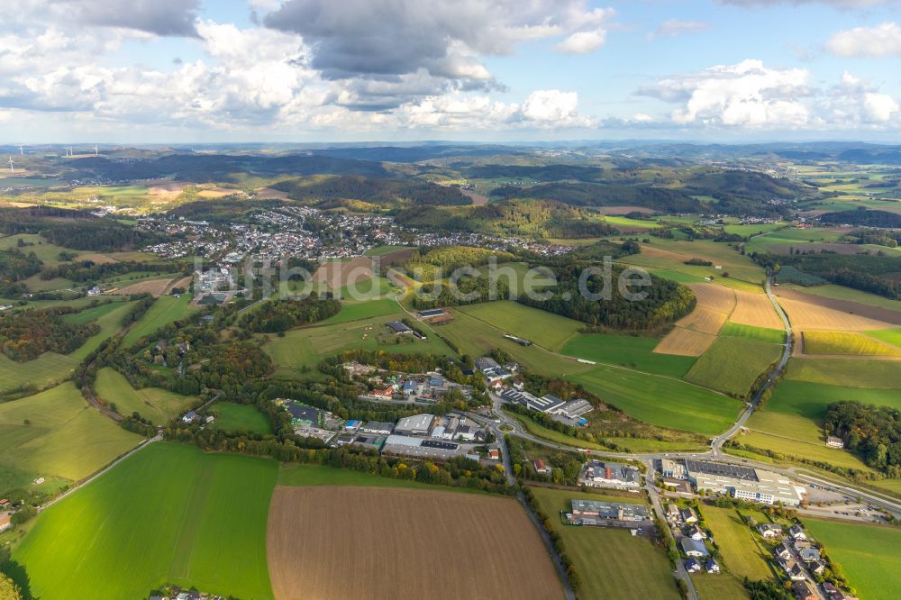 Luftaufnahme Garbecker Hammer - Dorfkern am Feldrand in Garbecker Hammer im Bundesland Nordrhein-Westfalen, Deutschland