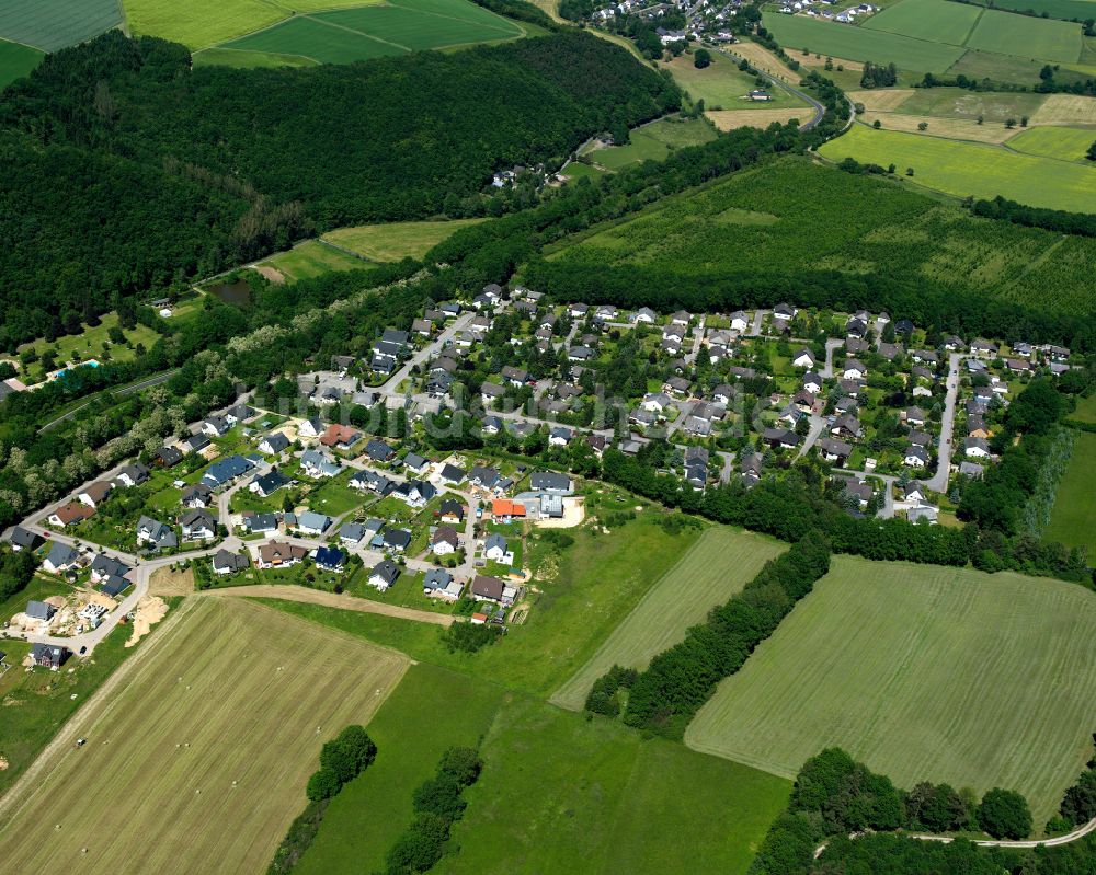 Luftaufnahme Gemünden - Dorfkern am Feldrand in Gemünden im Bundesland Rheinland-Pfalz, Deutschland