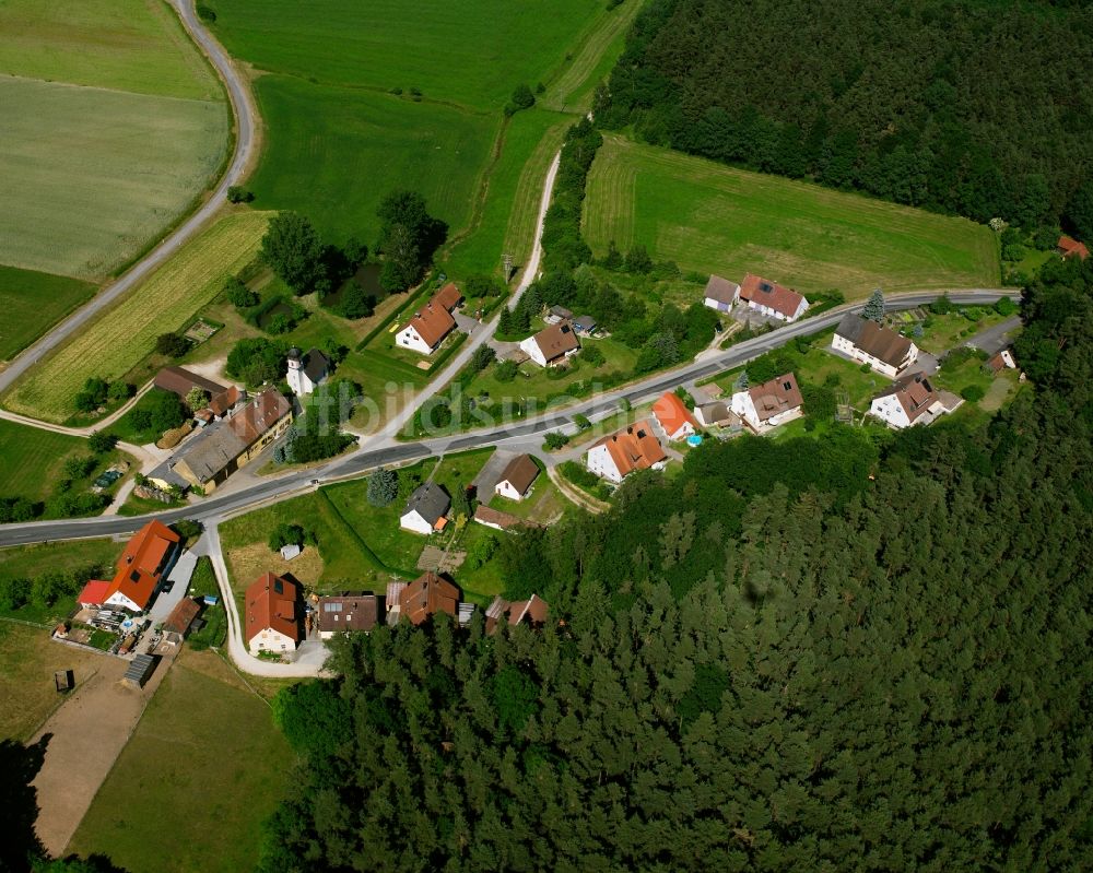 Luftaufnahme Georgenhaag - Dorfkern am Feldrand in Georgenhaag im Bundesland Bayern, Deutschland