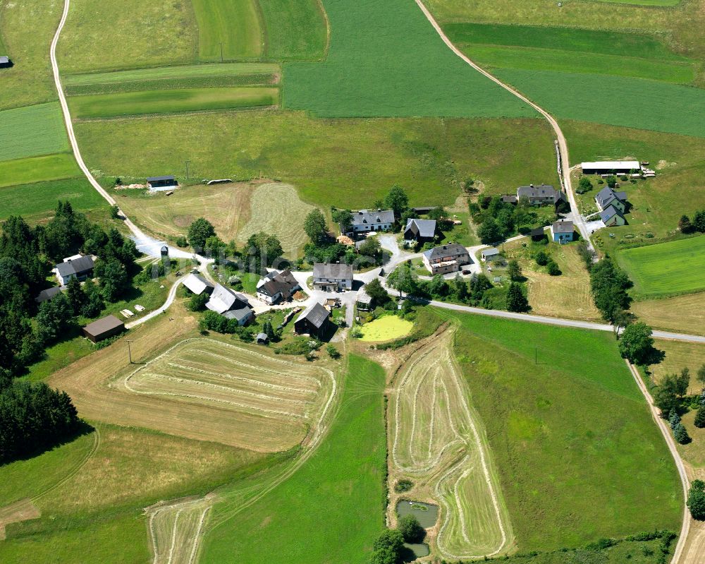 Luftaufnahme Geroldsgrün - Dorfkern am Feldrand in Geroldsgrün im Bundesland Bayern, Deutschland