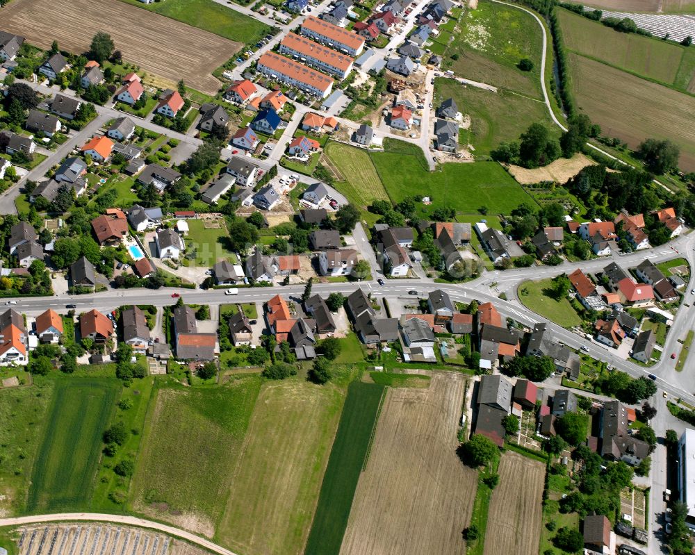 Luftaufnahme Goldscheuer - Dorfkern am Feldrand in Goldscheuer im Bundesland Baden-Württemberg, Deutschland