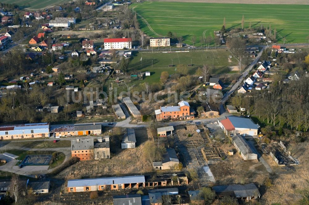 Luftbild Gollmitz - Dorfkern am Feldrand in Gollmitz im Bundesland Brandenburg, Deutschland