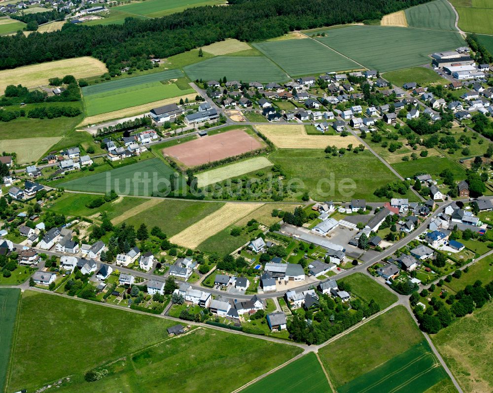 Luftbild Gondershausen - Dorfkern am Feldrand in Gondershausen im Bundesland Rheinland-Pfalz, Deutschland