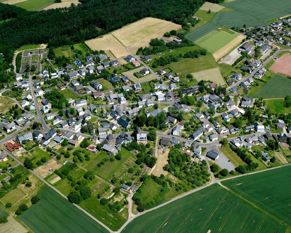 Luftaufnahme Gondershausen - Dorfkern am Feldrand in Gondershausen im Bundesland Rheinland-Pfalz, Deutschland