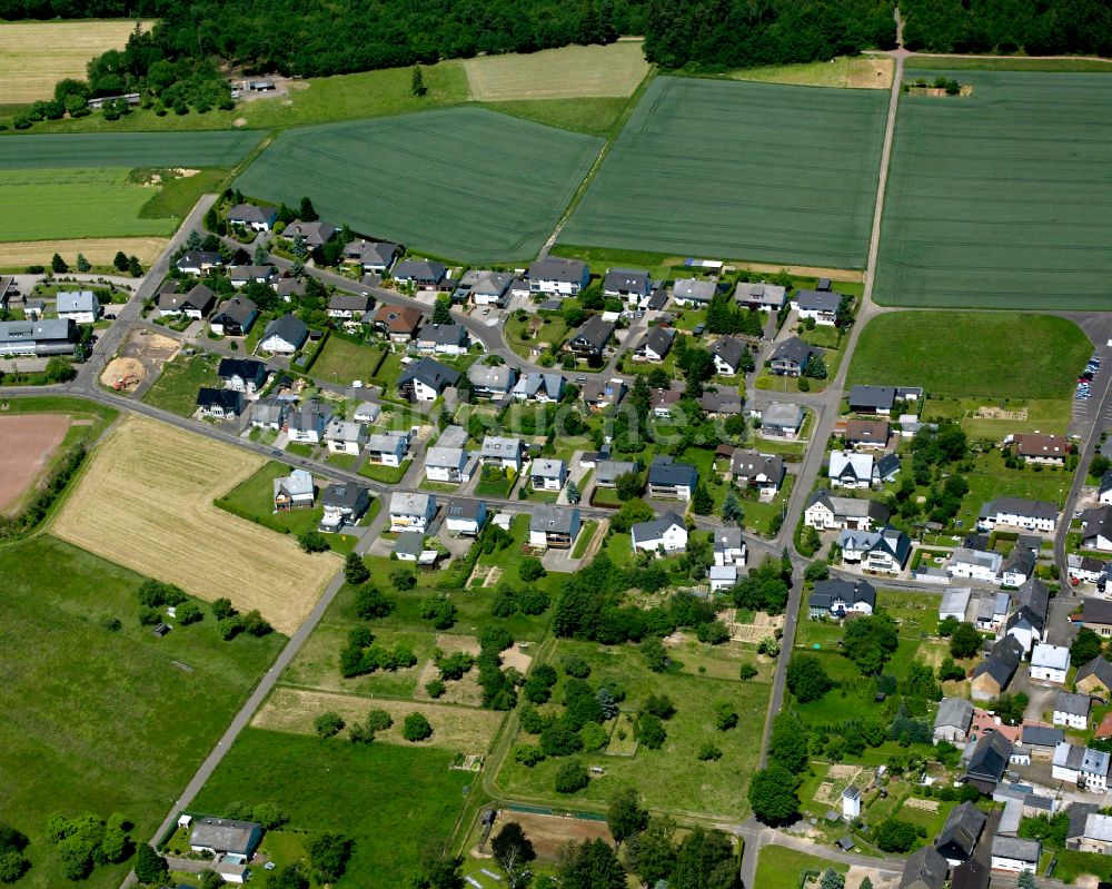 Gondershausen von oben - Dorfkern am Feldrand in Gondershausen im Bundesland Rheinland-Pfalz, Deutschland