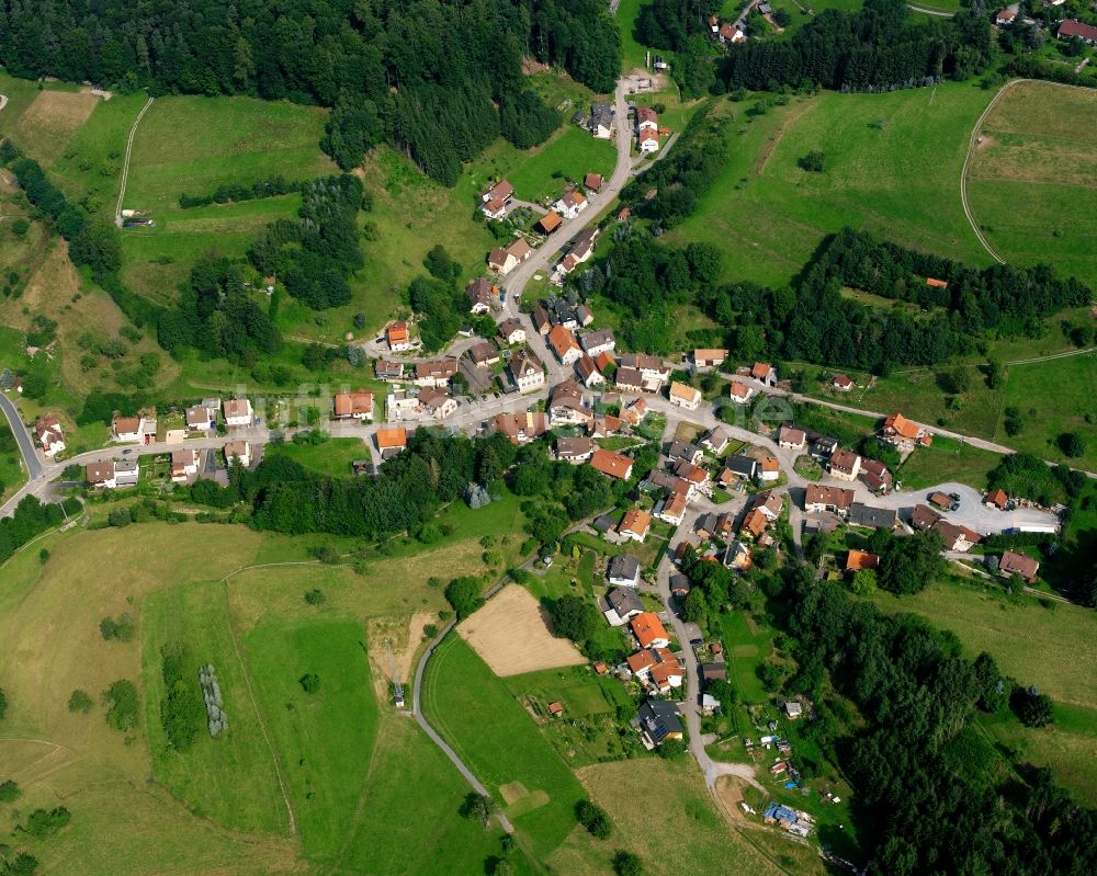 Greuthof aus der Vogelperspektive: Dorfkern am Feldrand in Greuthof im Bundesland Baden-Württemberg, Deutschland