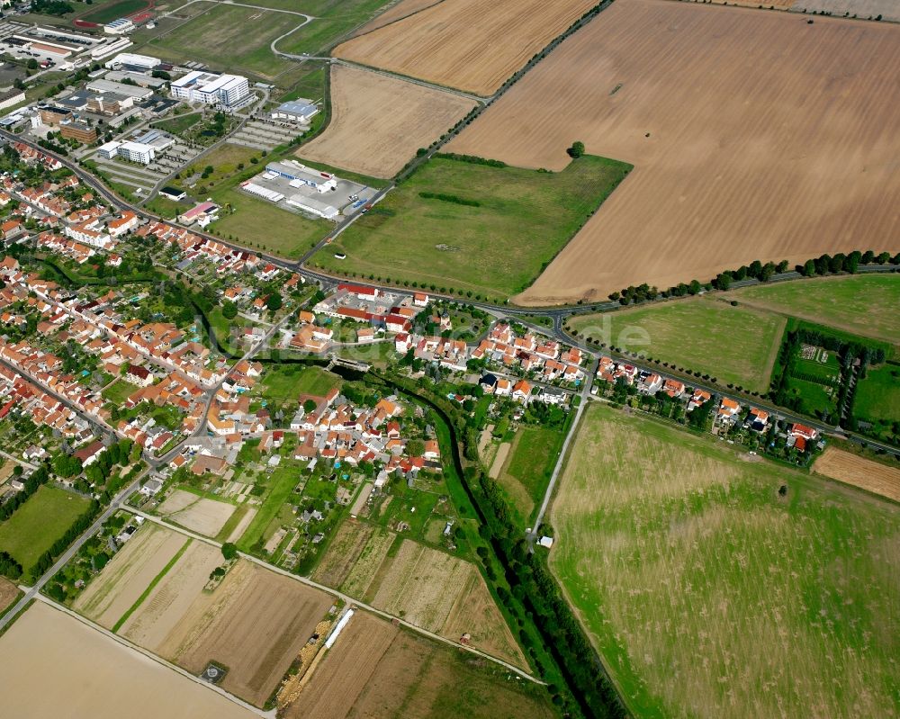 Luftaufnahme Görmar - Dorfkern am Feldrand in Görmar im Bundesland Thüringen, Deutschland