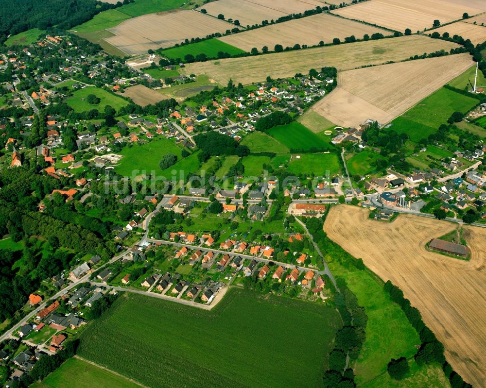 Luftbild Gudow - Dorfkern am Feldrand in Gudow im Bundesland Schleswig-Holstein, Deutschland