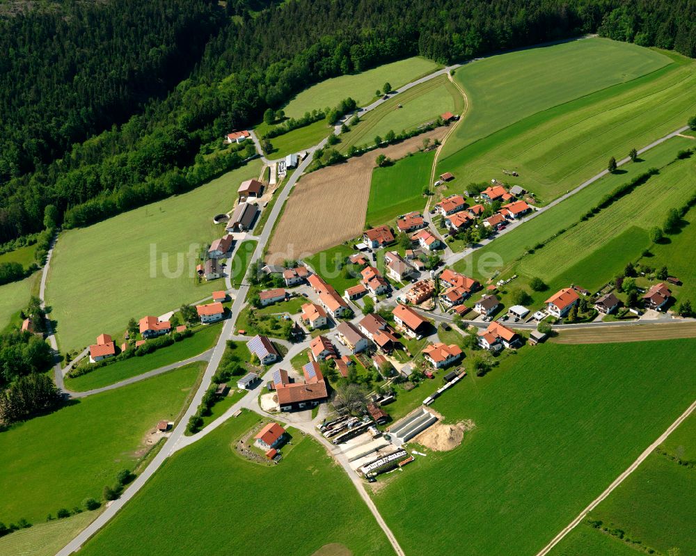 Luftbild Haag - Dorfkern am Feldrand in Haag im Bundesland Bayern, Deutschland