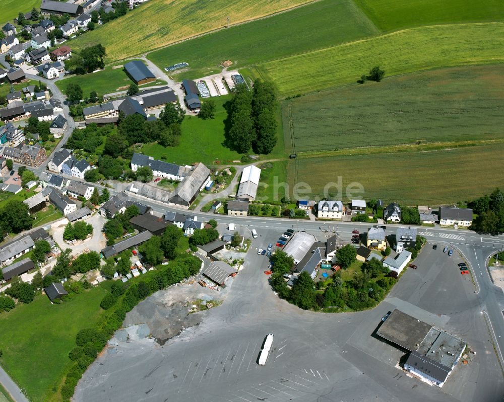 Luftaufnahme Hadermannsgrün - Dorfkern am Feldrand in Hadermannsgrün im Bundesland Bayern, Deutschland