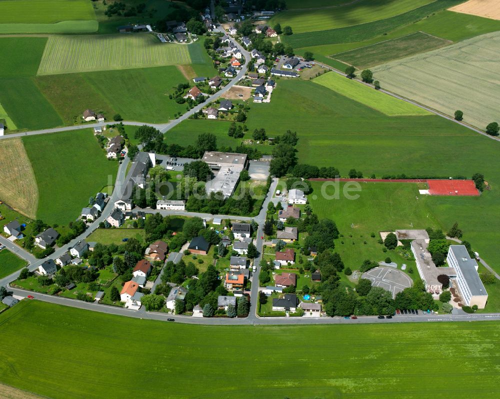 Luftbild Hadermannsgrün - Dorfkern am Feldrand in Hadermannsgrün im Bundesland Bayern, Deutschland