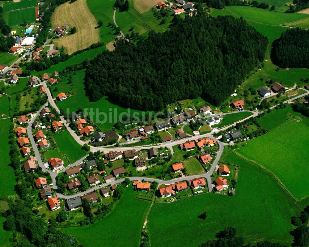 Luftbild Haibach - Dorfkern am Feldrand in Haibach im Bundesland Bayern, Deutschland