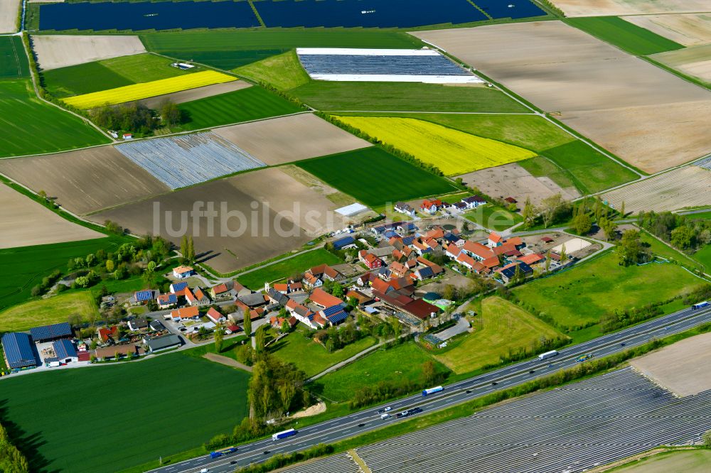 Luftbild Haidt - Dorfkern am Feldrand in Haidt im Bundesland Bayern, Deutschland