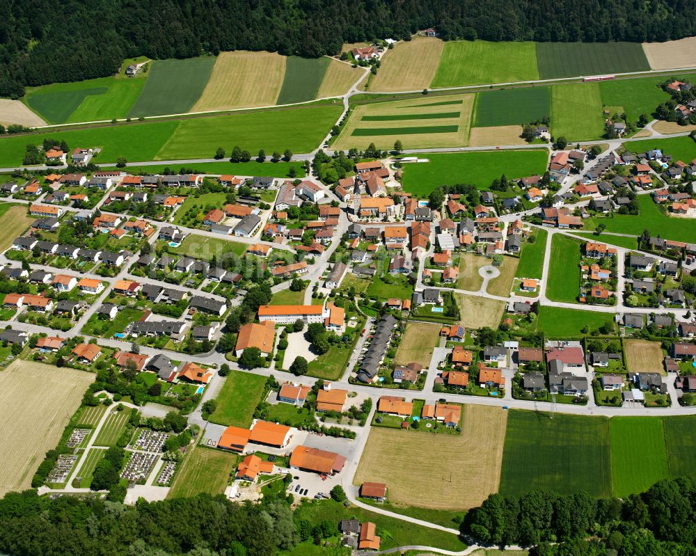 Luftbild Haunreit - Dorfkern am Feldrand in Haunreit im Bundesland Bayern, Deutschland