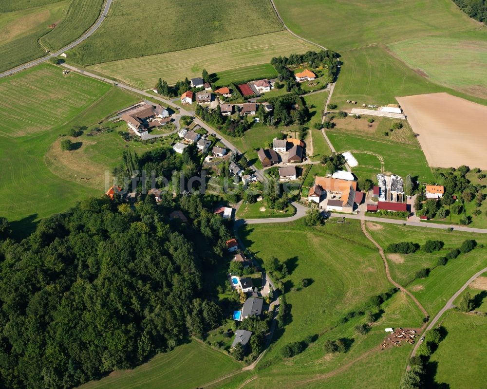 Luftbild Hembach - Dorfkern am Feldrand in Hembach im Bundesland Hessen, Deutschland