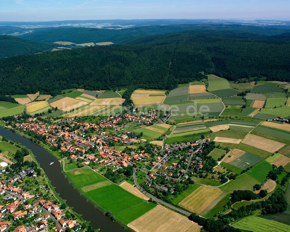 Luftbild Hemeln - Dorfkern am Feldrand in Hemeln im Bundesland Niedersachsen, Deutschland