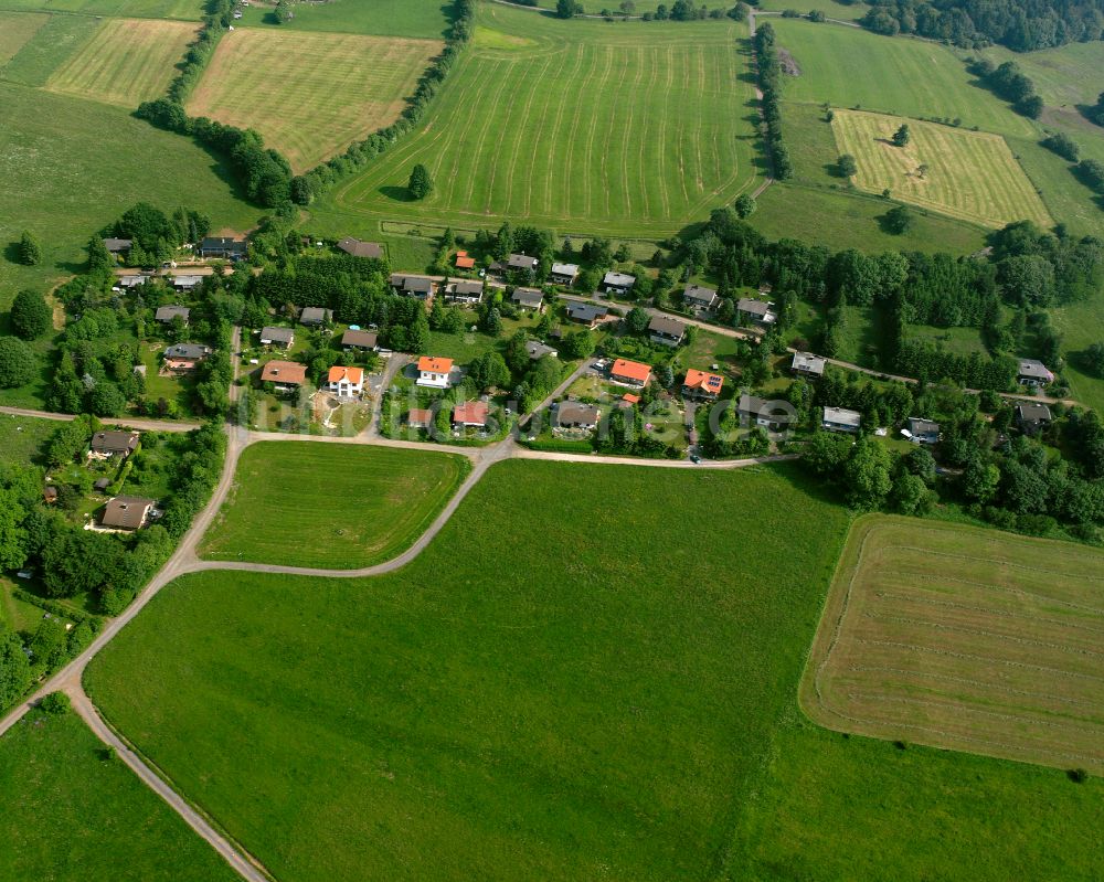 Luftbild Herchenhain - Dorfkern am Feldrand in Herchenhain im Bundesland Hessen, Deutschland