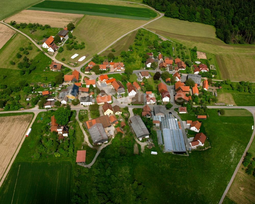 Luftbild Höldis - Dorfkern am Feldrand in Höldis im Bundesland Baden-Württemberg, Deutschland