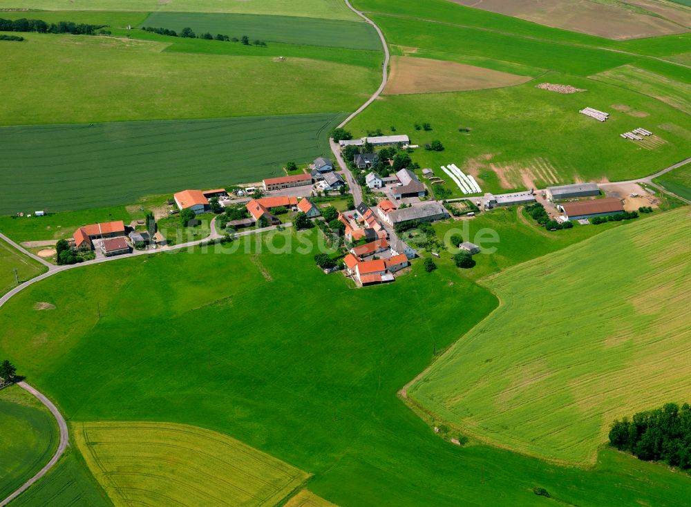 Luftbild Hoferhof - Dorfkern am Feldrand in Hoferhof im Bundesland Rheinland-Pfalz, Deutschland