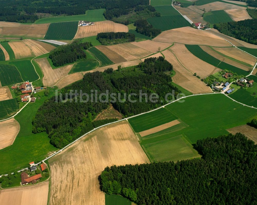 Luftbild Holzham - Dorfkern am Feldrand in Holzham im Bundesland Bayern, Deutschland