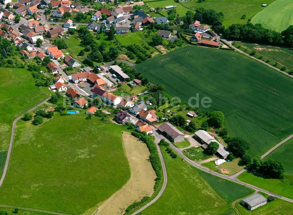 Luftbild Höringen - Dorfkern am Feldrand in Höringen im Bundesland Rheinland-Pfalz, Deutschland