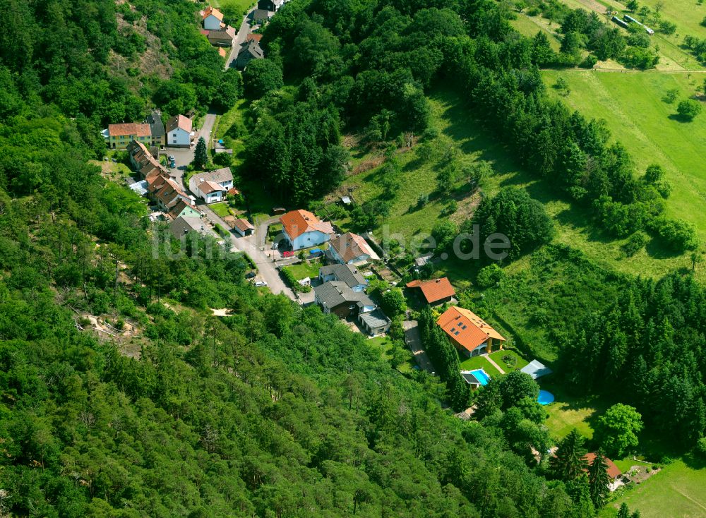 Luftbild Imsbach - Dorfkern am Feldrand in Imsbach im Bundesland Rheinland-Pfalz, Deutschland