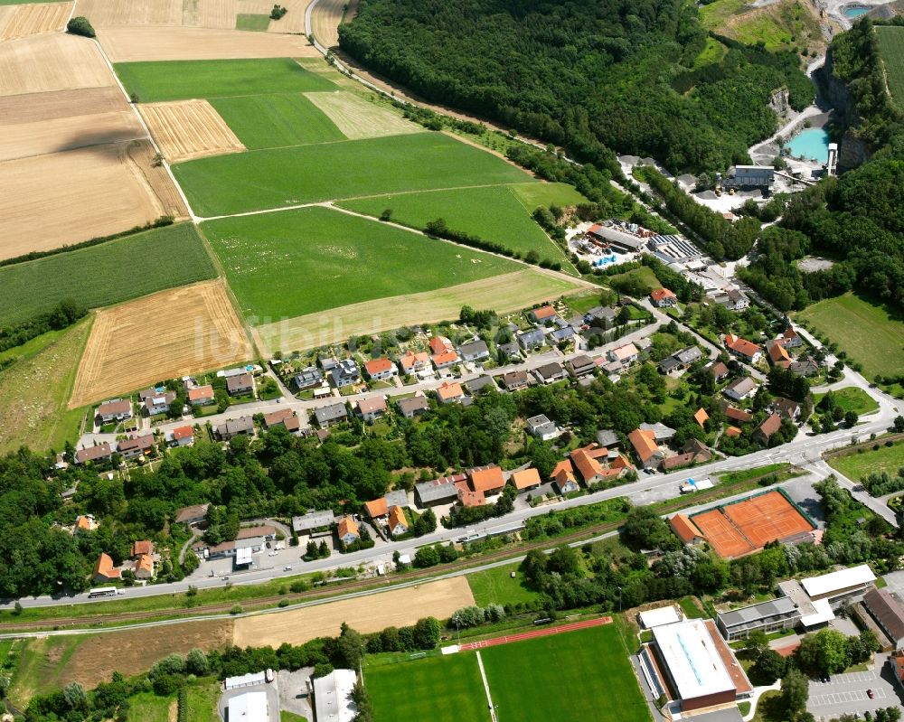 Luftaufnahme Ittlingen - Dorfkern am Feldrand in Ittlingen im Bundesland Baden-Württemberg, Deutschland